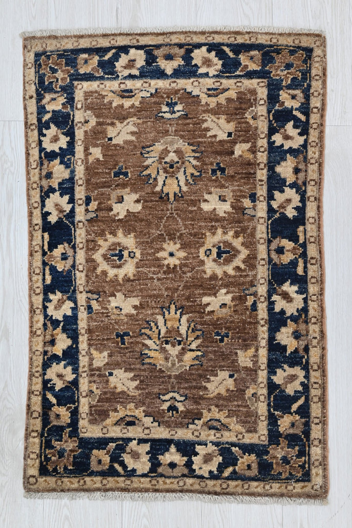 brown Mini rug 1' 11" x 3' 1"