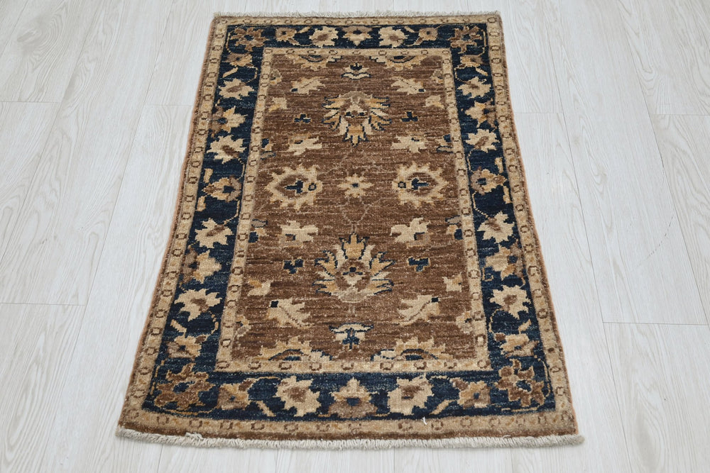 brown Mini rug 1' 11" x 3' 1"