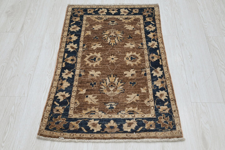 brown Mini rug 1' 11" x 3' 1"