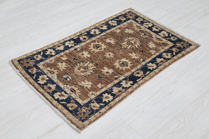 brown Mini rug 1' 11" x 3' 1"