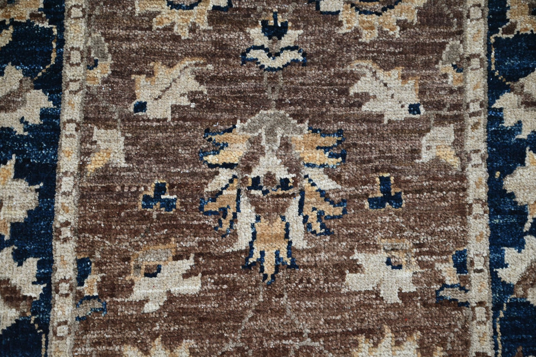 brown Mini rug 1' 11" x 3' 1"