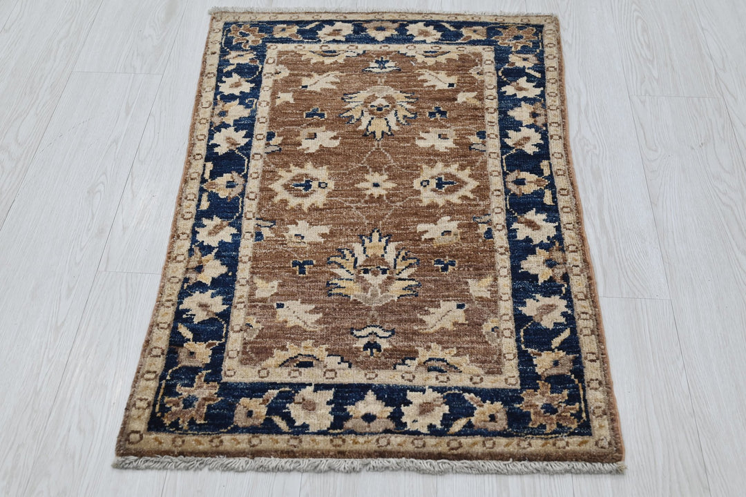 brown Mini rug 1' 11" x 3' 1"