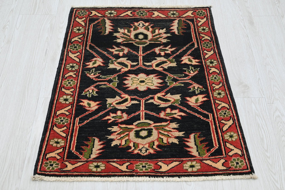 black Mini rug 2' 0" x 2' 8"