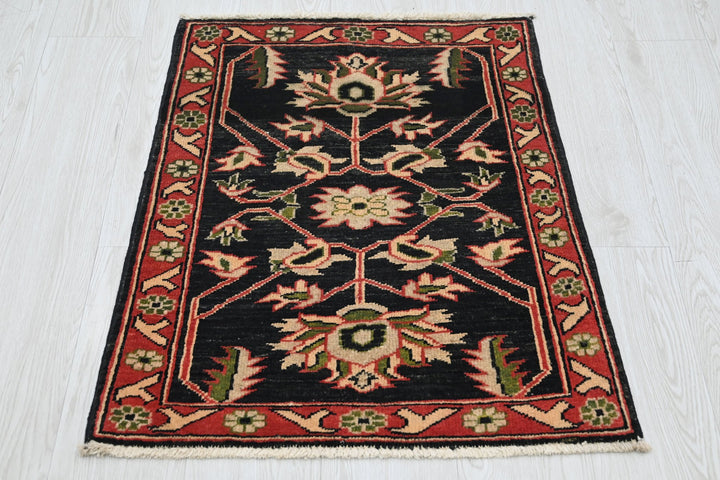 black Mini rug 2' 0" x 2' 8"