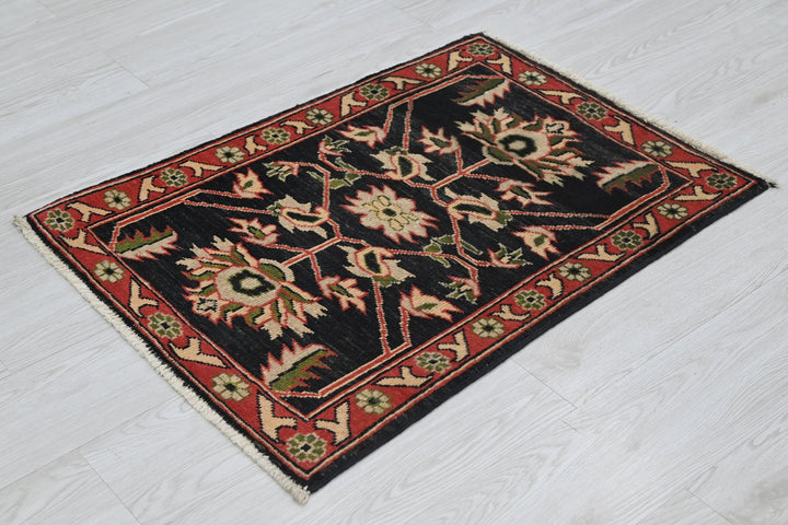 black Mini rug 2' 0" x 2' 8"