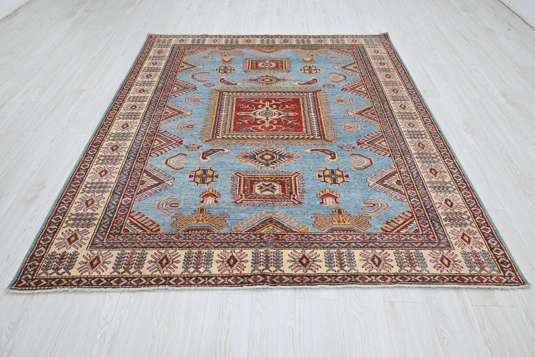 blue Medium rug 6' 1" x 7' 3"