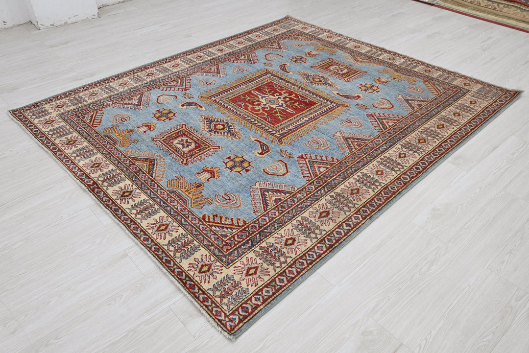blue Medium rug 6' 1" x 7' 3"