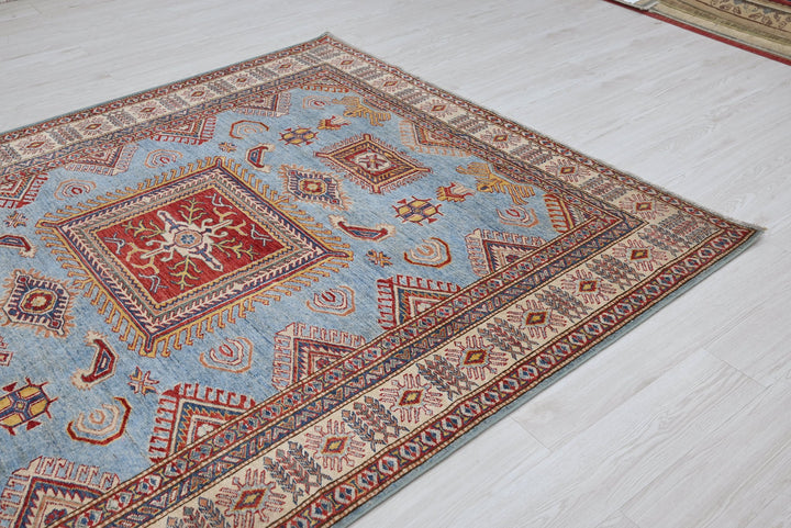blue Medium rug 6' 1" x 7' 3"