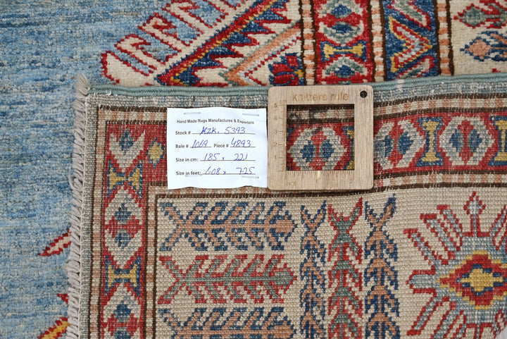 blue Medium rug 6' 1" x 7' 3"
