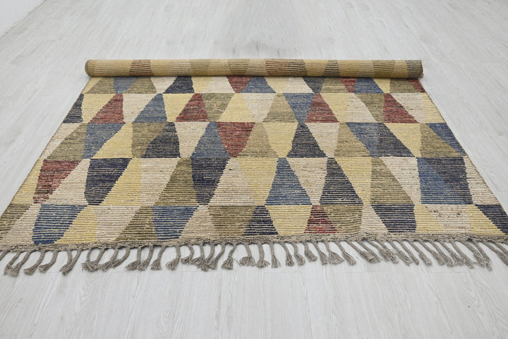 yellow Large rug 6' 11" x 9' 5"
