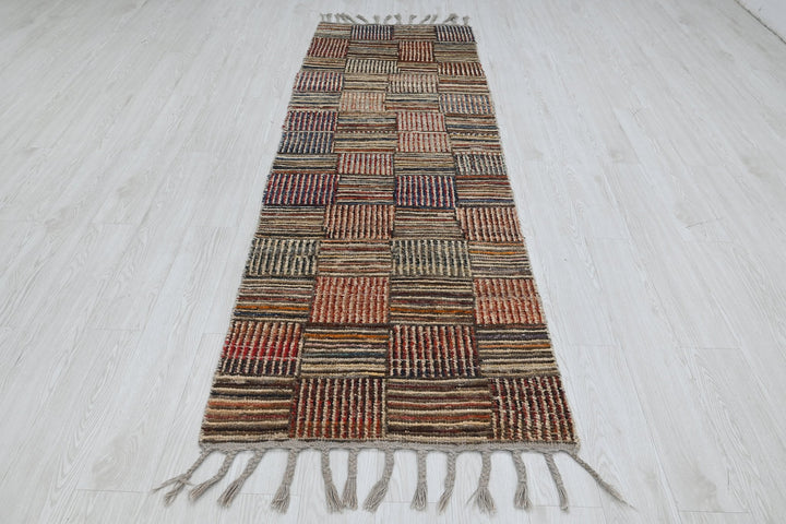 brown Runner rug 2' 8" x 8' 5"