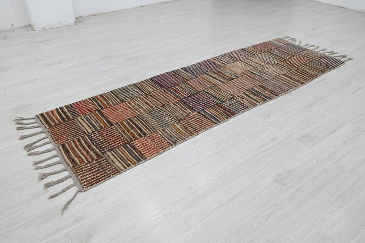 brown Runner rug 2' 8" x 8' 5"