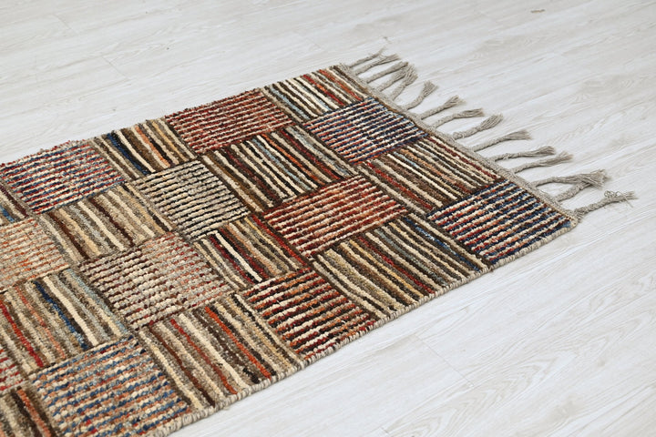 brown Runner rug 2' 8" x 8' 5"