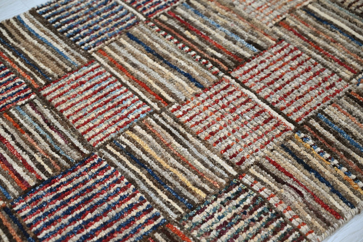brown Runner rug 2' 8" x 8' 5"