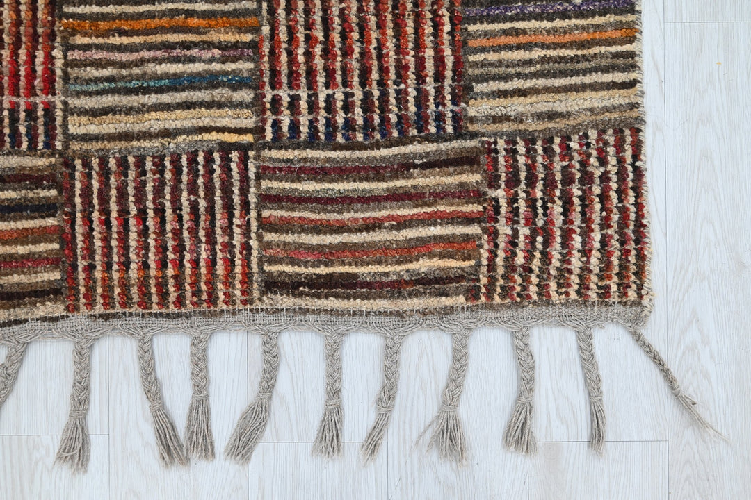 brown Runner rug 2' 8" x 8' 5"