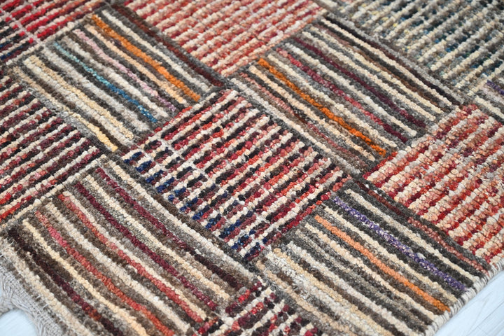 brown Runner rug 2' 8" x 8' 5"