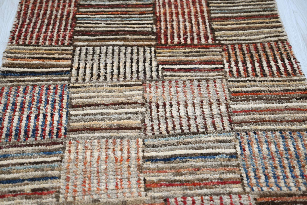 brown Runner rug 2' 8" x 8' 5"