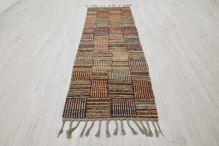 brown Runner rug 2' 8" x 8' 5"