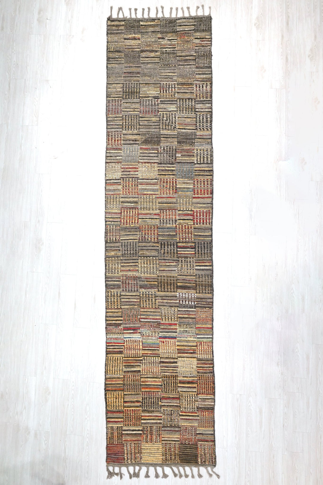 gray Runner rug 3' 1" x 13' 3"