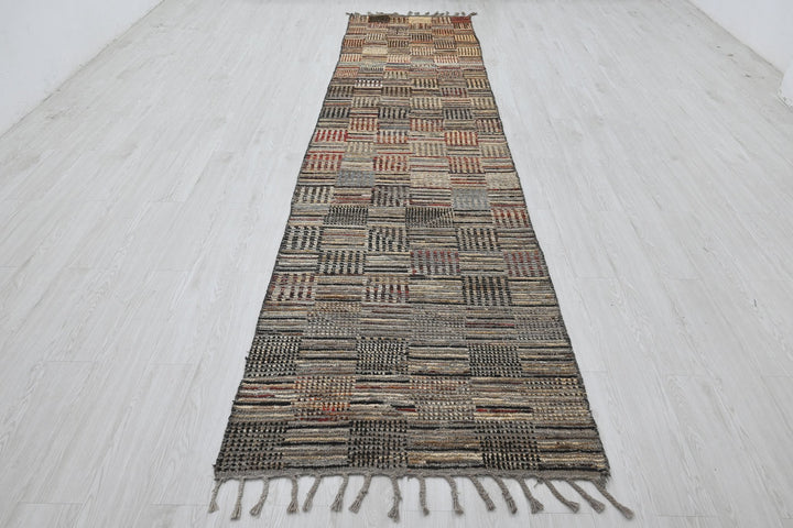 gray Runner rug 3' 1" x 13' 3"