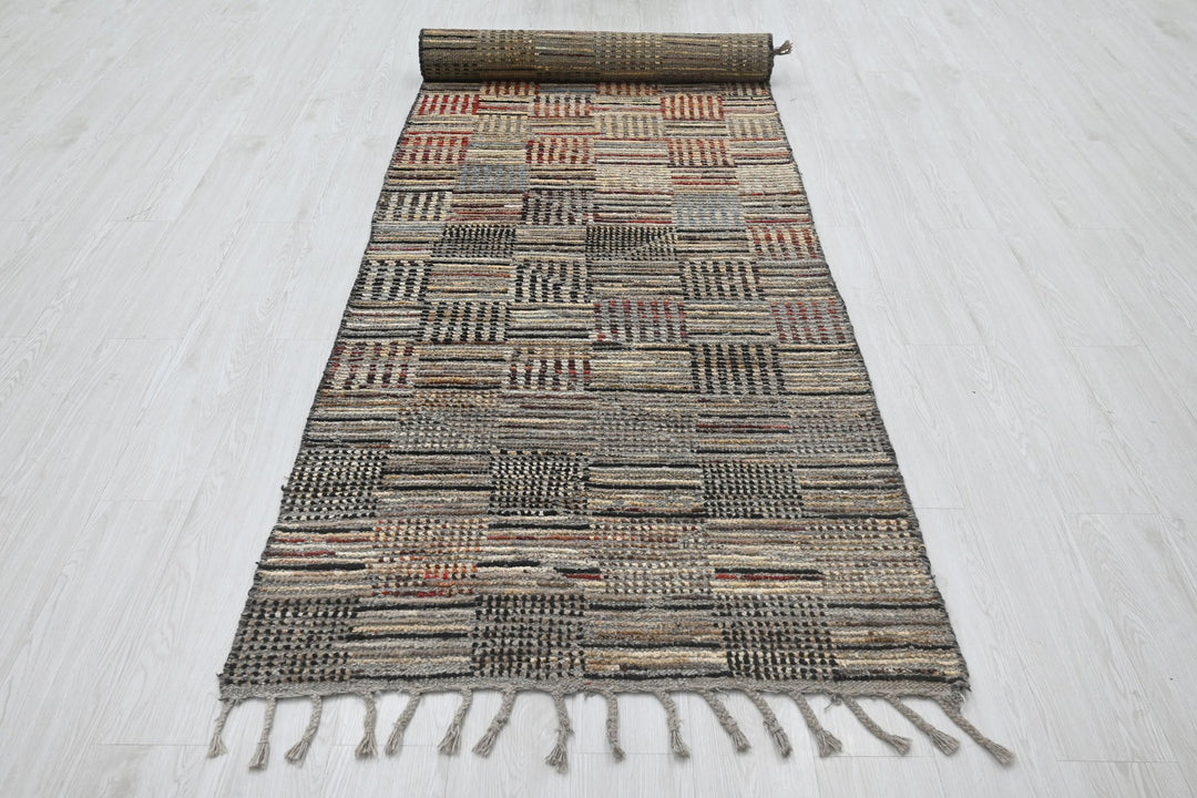 gray Runner rug 3' 1" x 13' 3"