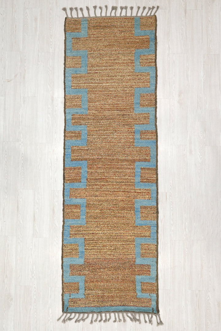 brown Runner rug 2' 9" x 9' 5"