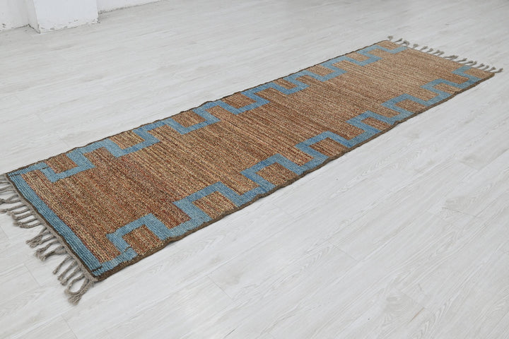 brown Runner rug 2' 9" x 9' 5"