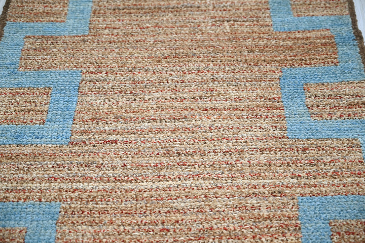 brown Runner rug 2' 9" x 9' 5"