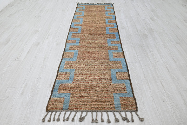 brown Runner rug 2' 9" x 9' 5"