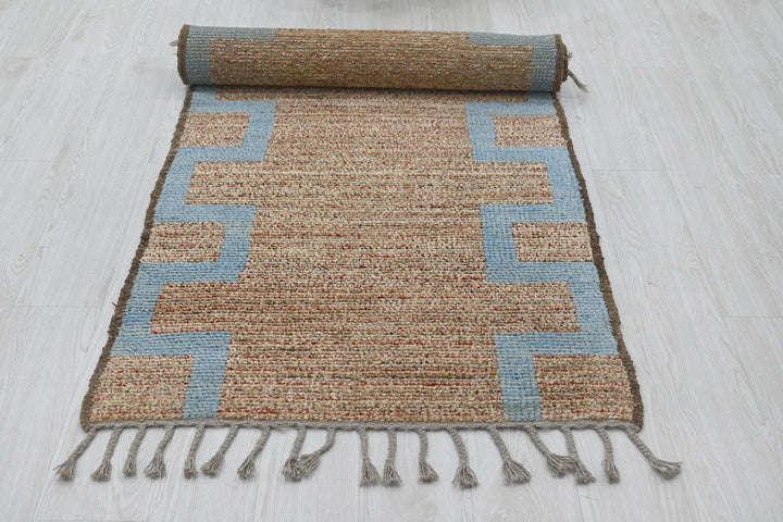 brown Runner rug 2' 9" x 9' 5"