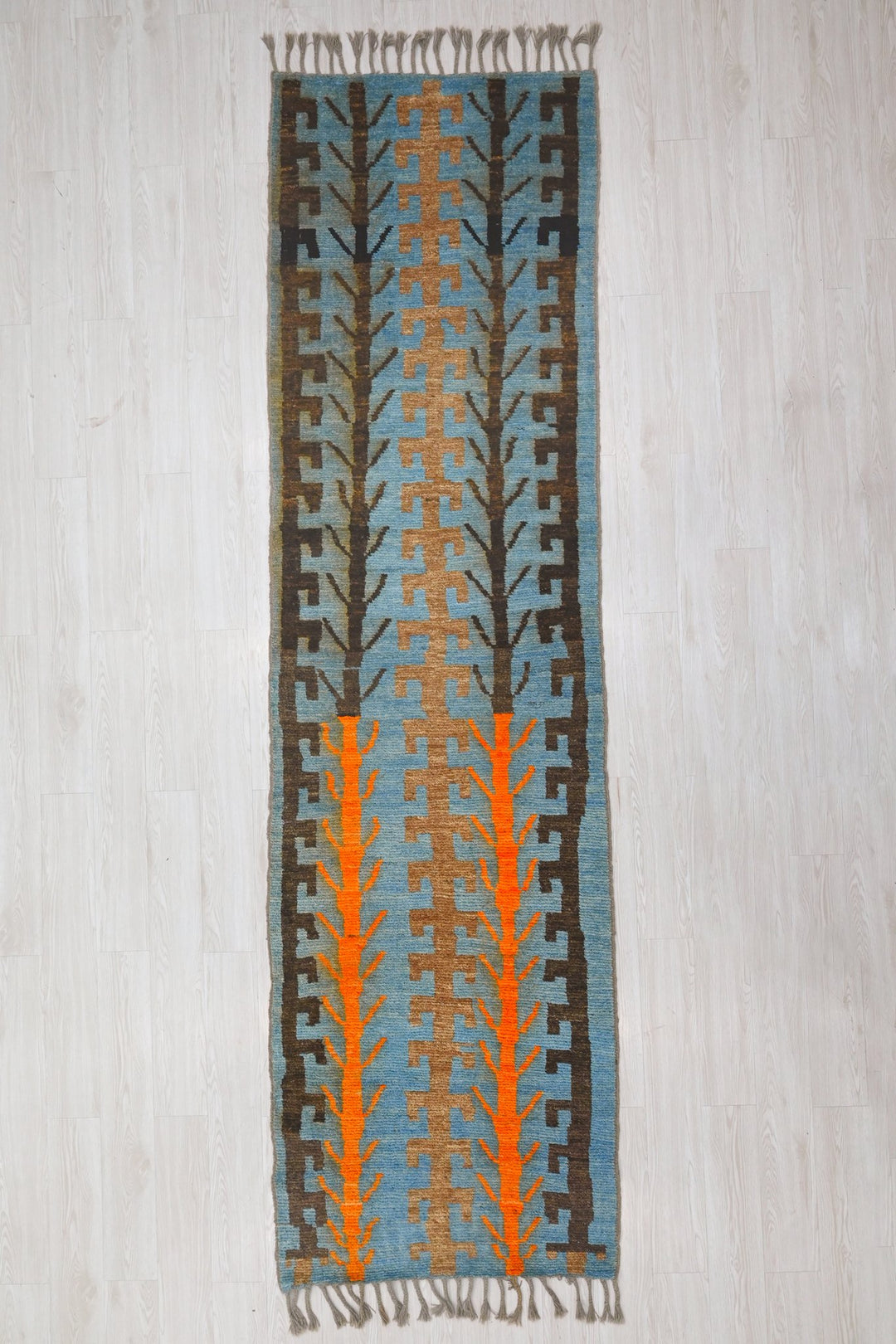 blue Runner rug 3' 1" x 11' 3"