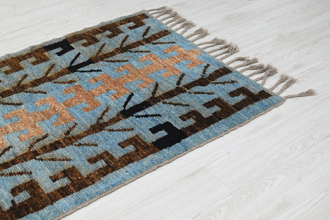 blue Runner rug 3' 1" x 11' 3"