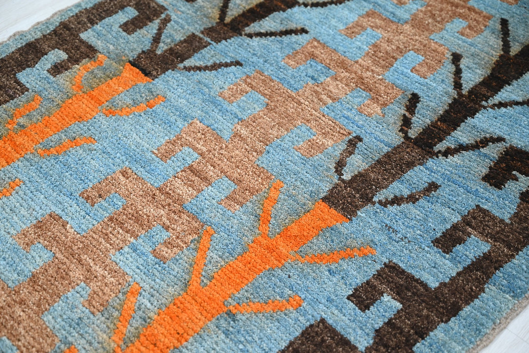 blue Runner rug 3' 1" x 11' 3"