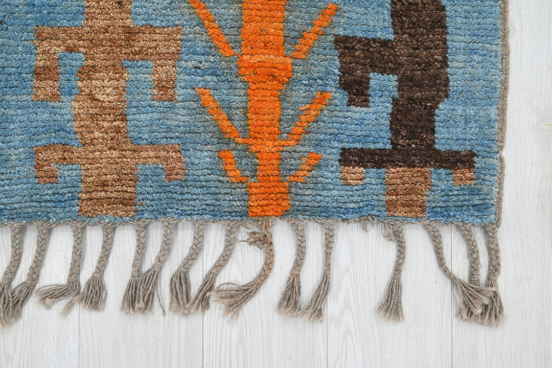 blue Runner rug 3' 1" x 11' 3"
