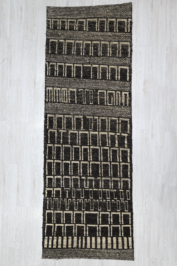 black Runner rug 3' 0" x 9' 0"