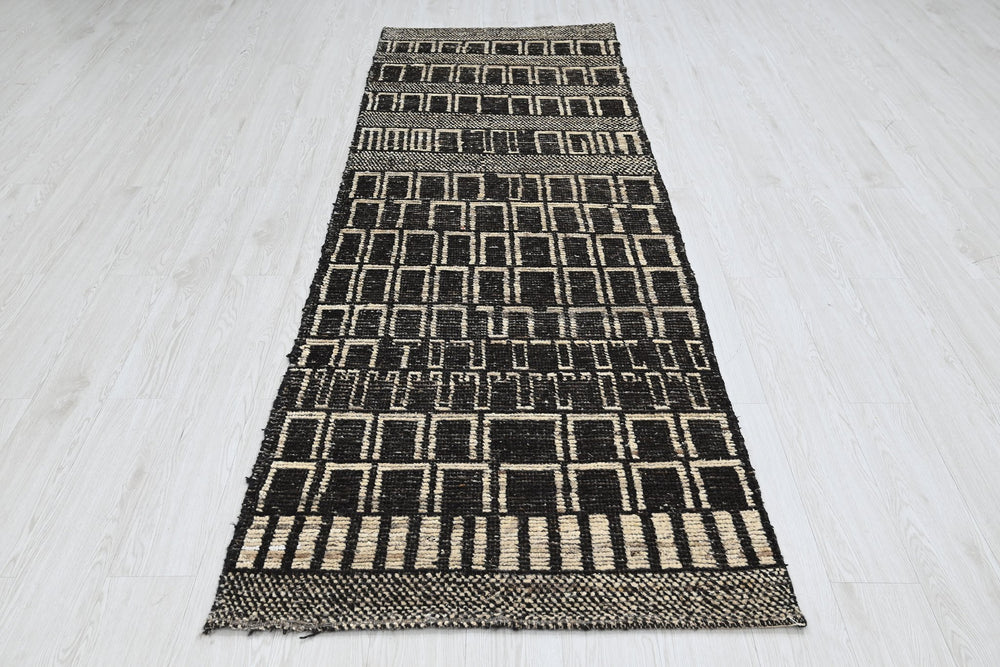 black Runner rug 3' 0" x 9' 0"