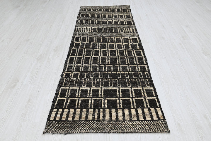 black Runner rug 3' 0" x 9' 0"