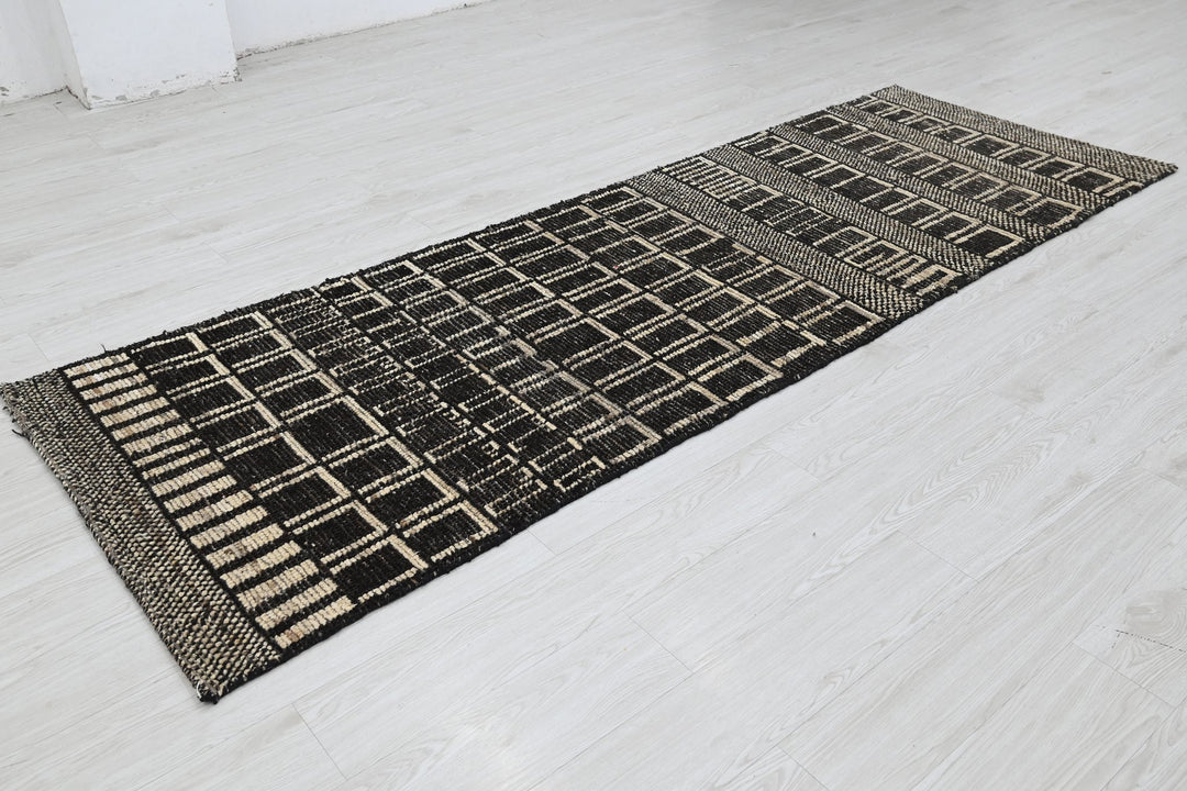 black Runner rug 3' 0" x 9' 0"
