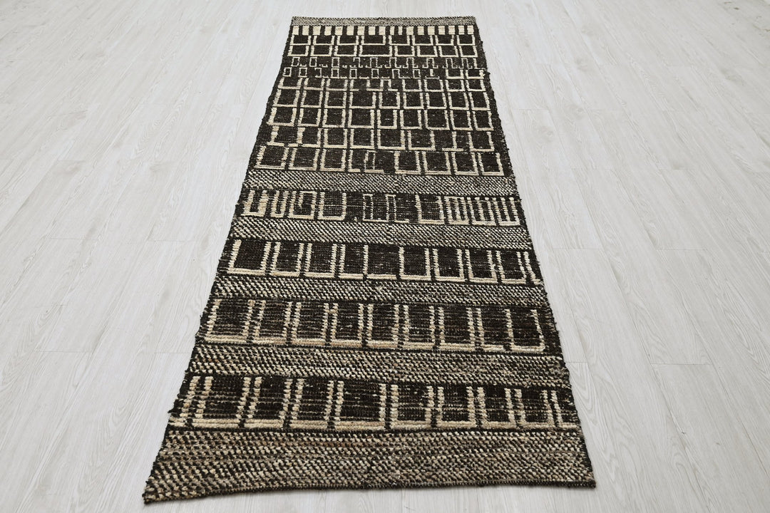 black Runner rug 3' 0" x 9' 0"