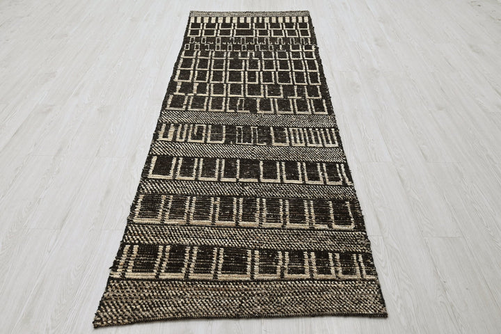 black Runner rug 3' 0" x 9' 0"