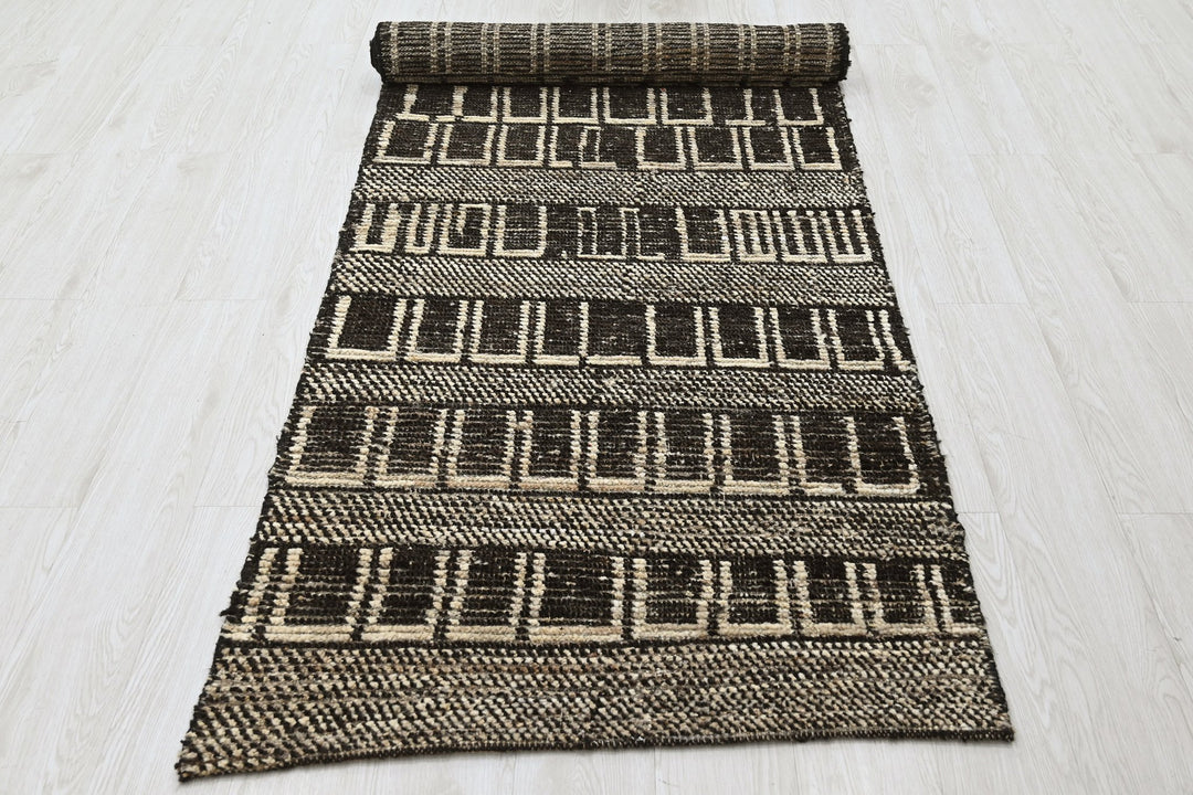 black Runner rug 3' 0" x 9' 0"