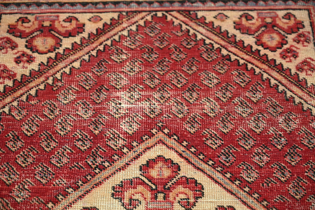 red Accent rug 3' 2" x 4' 6"