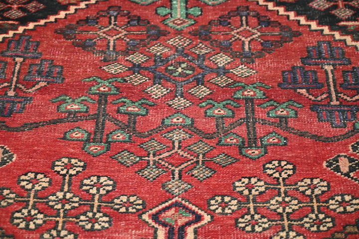 red Accent rug 4' 1" x 6' 1"