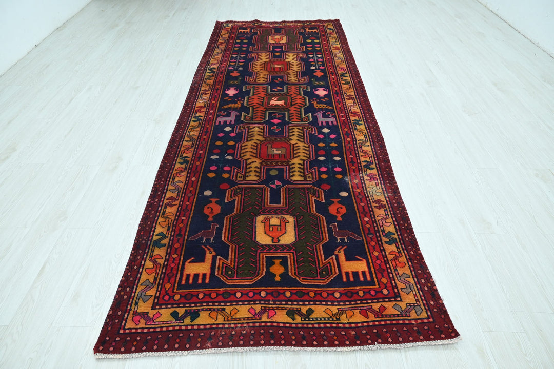 blue Runner rug 4' 1" x 10' 9"