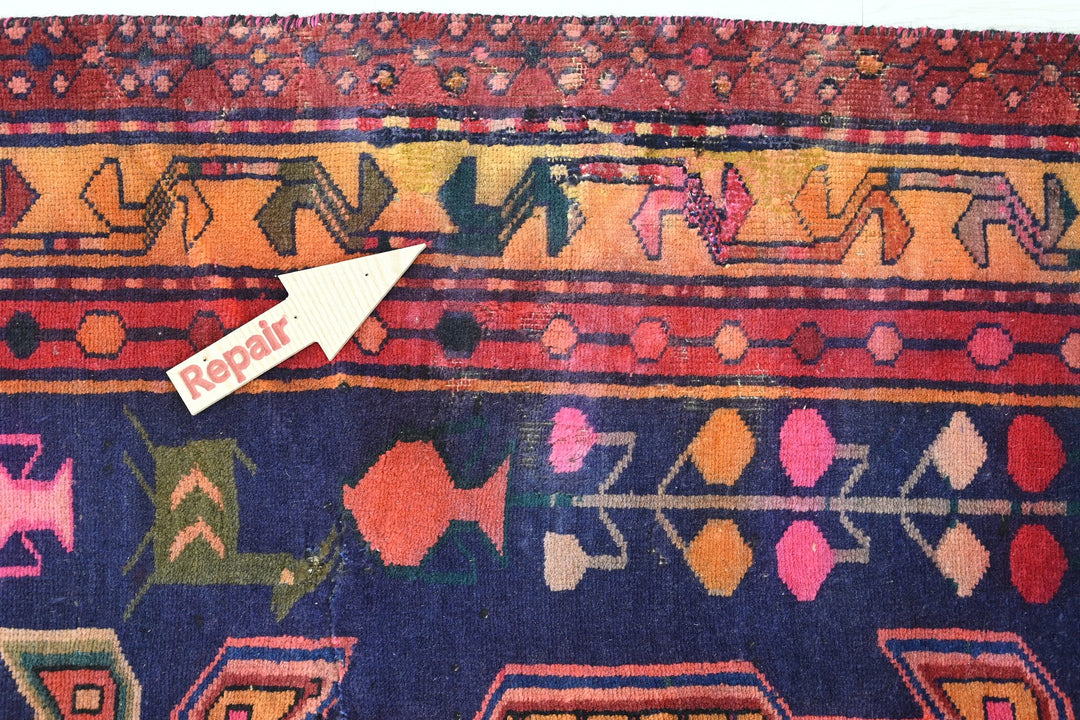 blue Runner rug 4' 1" x 10' 9"