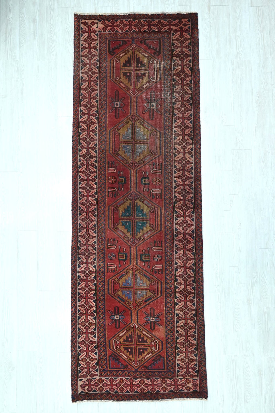red Runner rug 3' 3" x 9' 10"