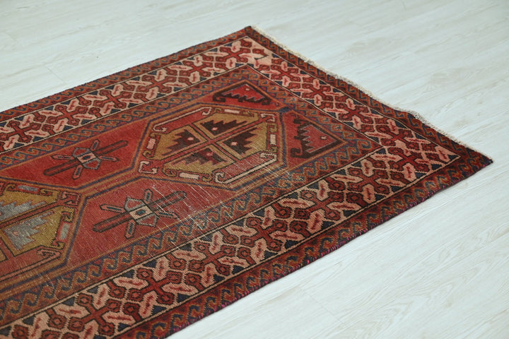 red Runner rug 3' 3" x 9' 10"