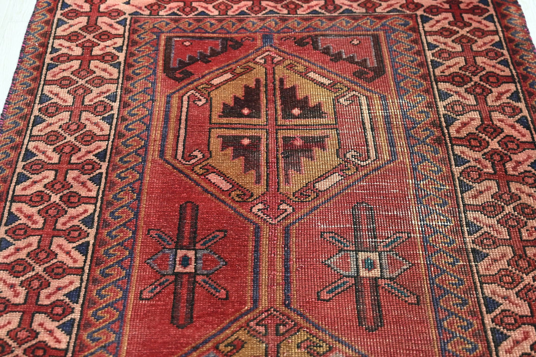 red Runner rug 3' 3" x 9' 10"