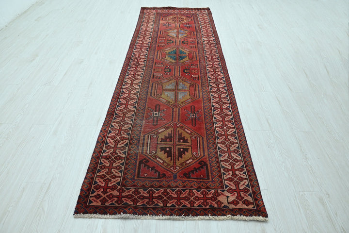 red Runner rug 3' 3" x 9' 10"