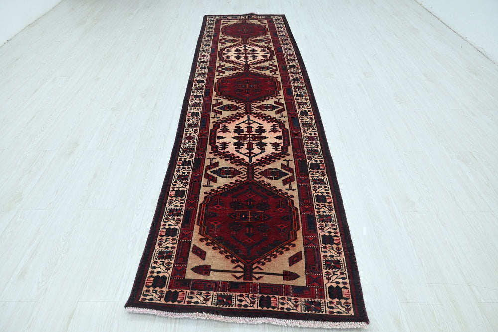 red Runner rug 3' 1" x 11' 0"